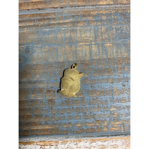 Lucky Cat Enamel Charm Pendant Gold Tone Metal - Picture 3 of 3